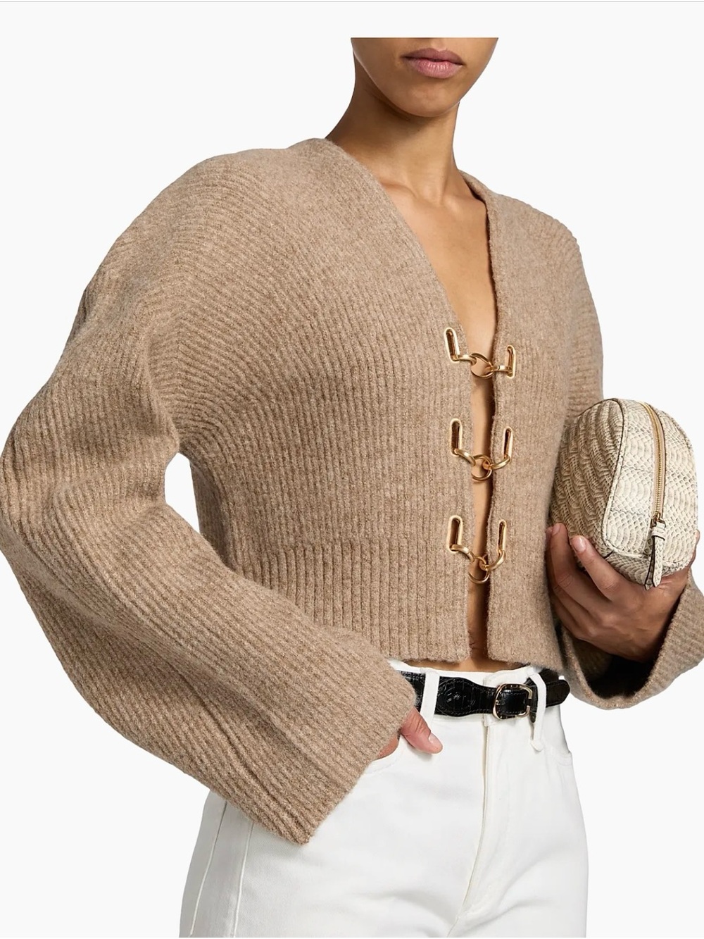 John + Jenn SASHA CHAIN CARDIGAN 

Similar to: 
(Cult Gaia - mayalu cardigan)